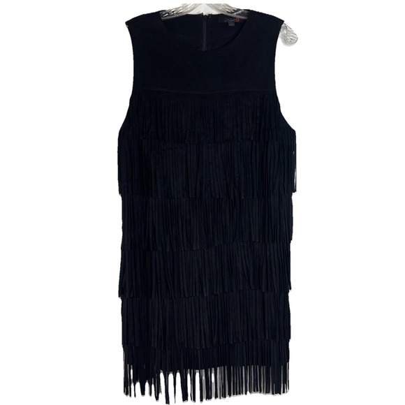 Guess Dresses & Skirts - Guess black flapper-style fringe 1920s Gatsby Fringe Dress Size Large